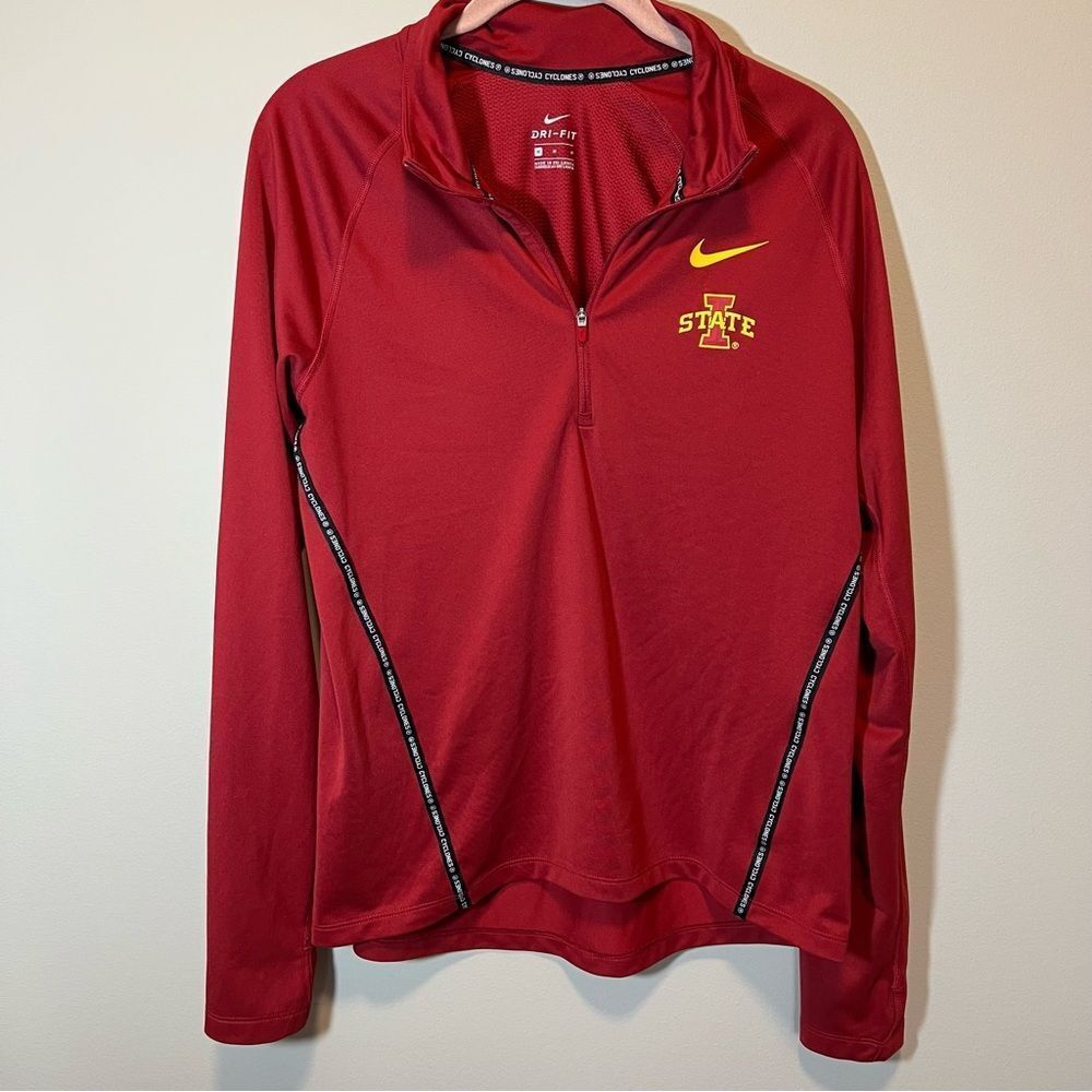 Nike Red Iowa State Quarter‎ Zip Pullover Medium